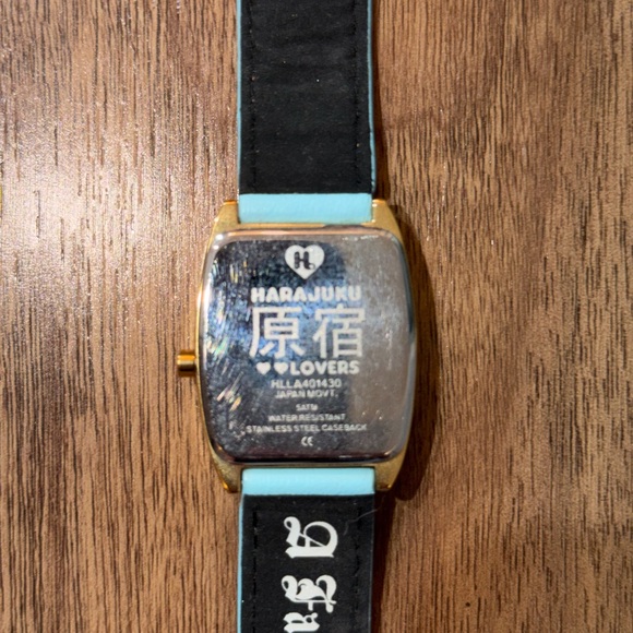 L.A.M.B. Baby Blue and Gold Women's Watch - Picture 5 of 6